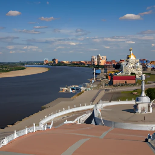 Астрахань: река Волга, исторические здания и рыбные рынки.